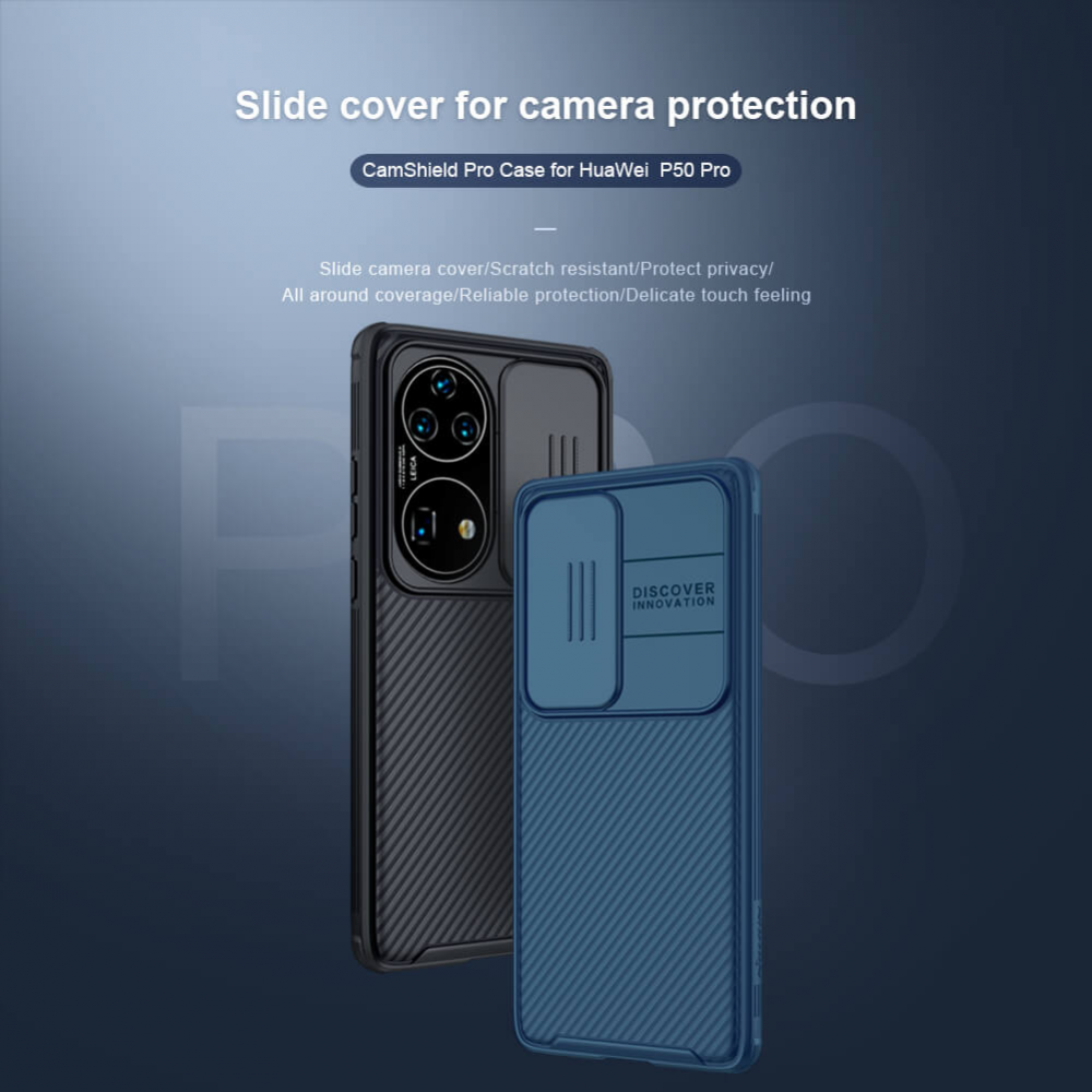 Maska Futrola Nillkin CamShield Pro Za Huawei P50 Pro Plava Mob Shop