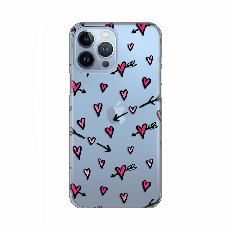 Maska Futrola Silikonska Print Skin Za IPhone 13 Pro Max 6 7 Hearts