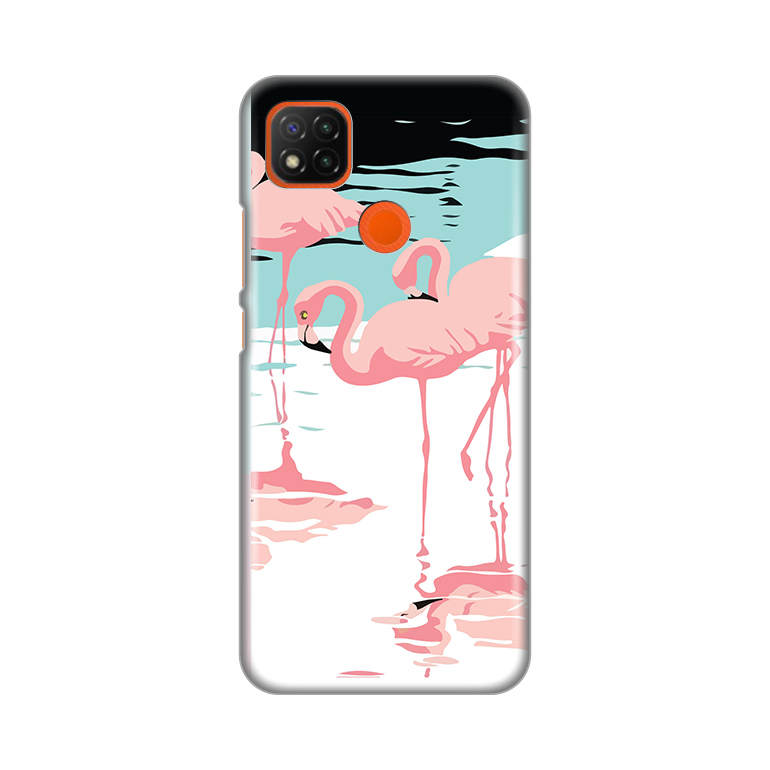 Maska Futrola Silikonska Print Za Xiaomi Redmi 9C 10A Pink Flamingos