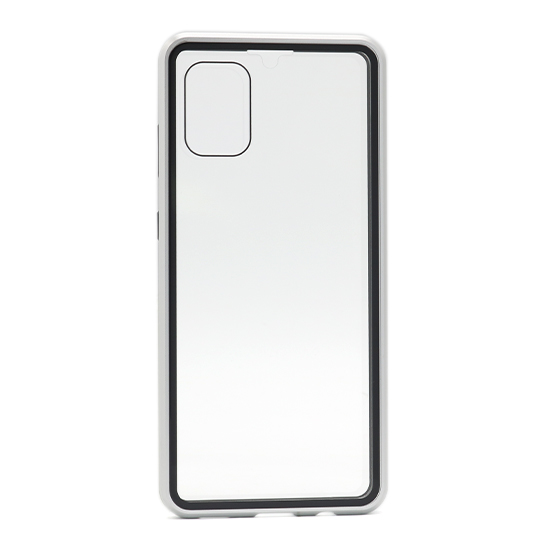 Futrola Full Cover magnetic frame za Samsung A315F Galaxy A31 srebrna