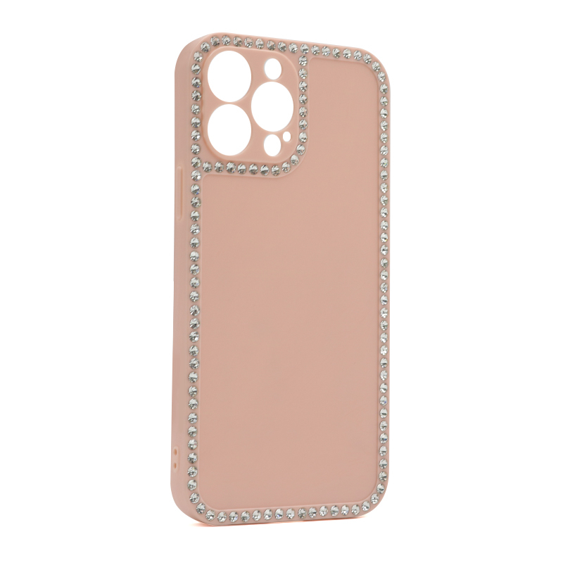 Futrola Diamond Frame za Iphone 13 Pro (6.1) roze