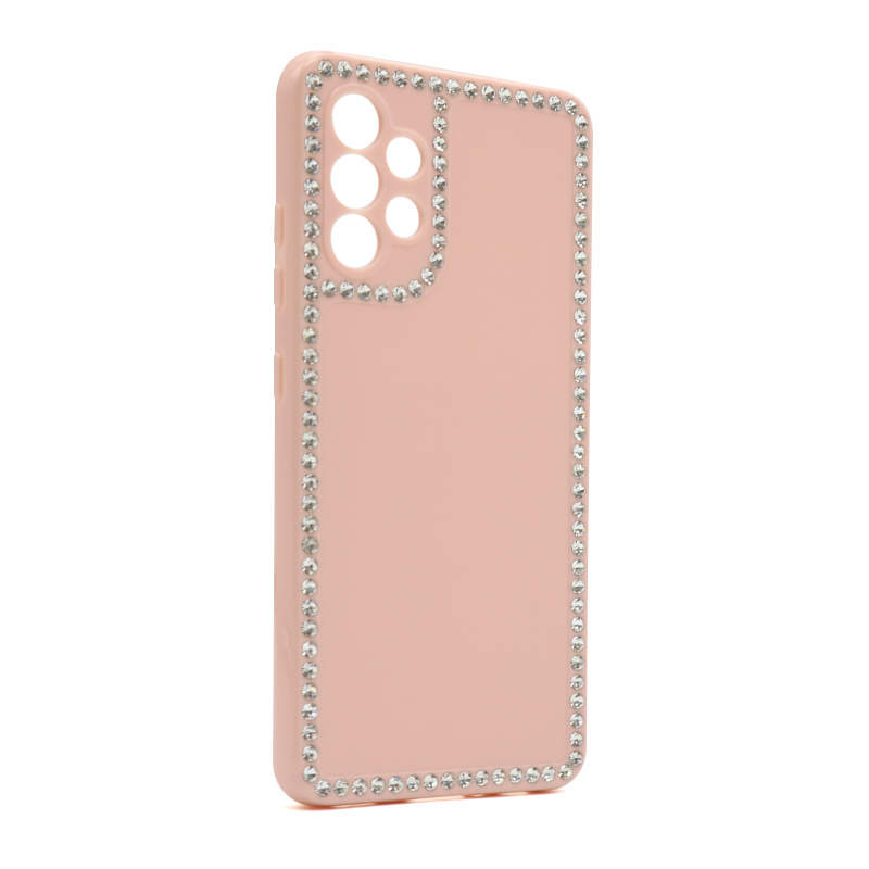 Futrola Diamond Frame za Samsung A325F Galaxy A32 4G roze