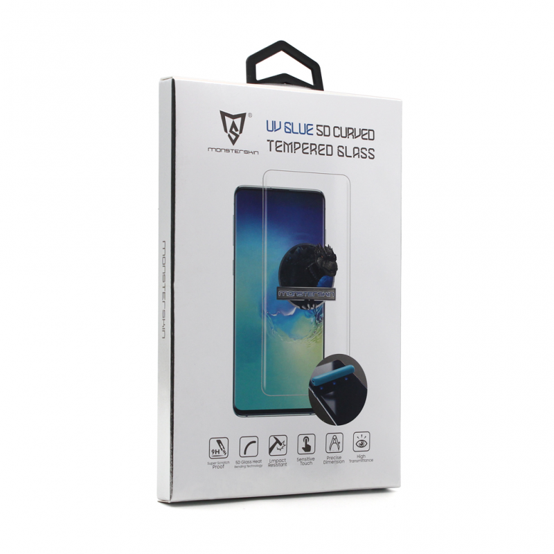 Tempered glass Monsterskin UV Glue 5D za Samsung S906B Galaxy S22 Plus 5G transparent