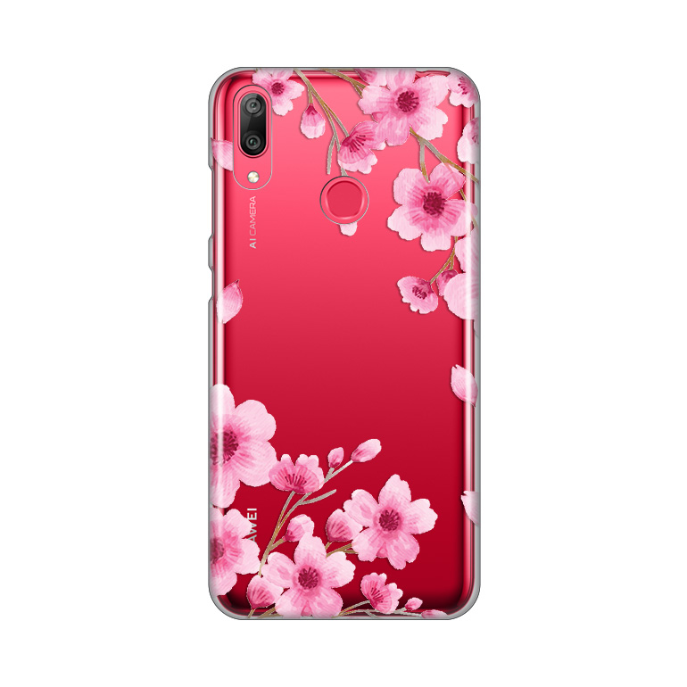 Maska(Futrola) Silikonska Print Skin za Huawei Y7 2019/Y7Prime 2019 Rose flowers