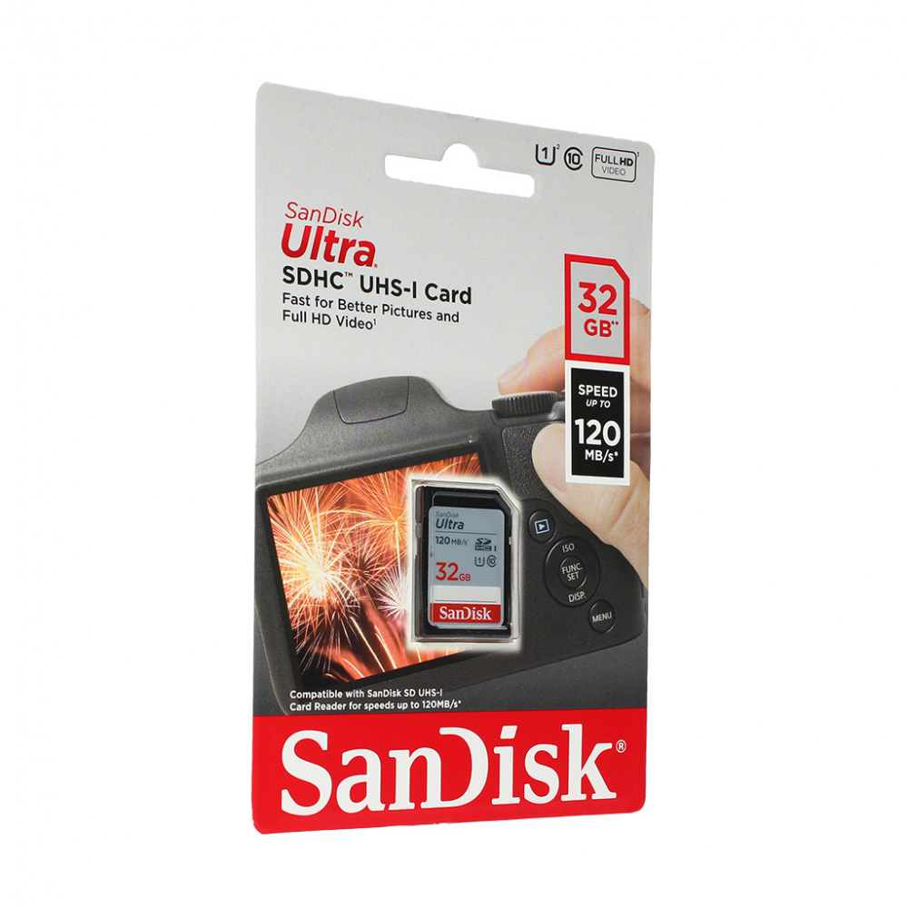 Mem.Kartica SanDisk SDHC Ultra 32GB 120 MB/s Class 10 UHS-I