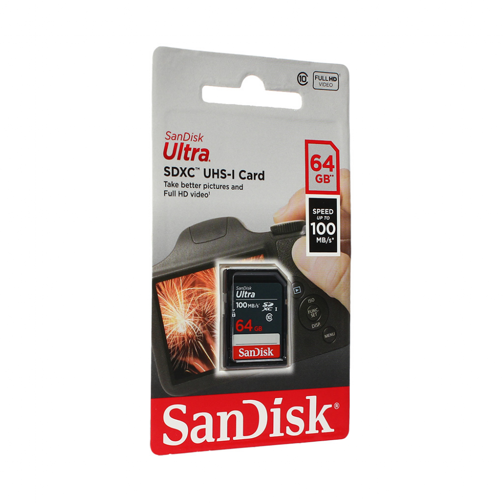 Mem.Kartica SanDisk SDHC Ultra 64GB 100 MB/s Class 10 USH-I