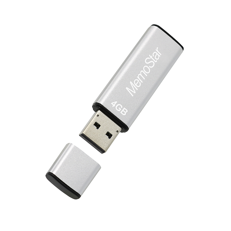 USB Flash memorija MemoStar 4GB CUBOID srebrna