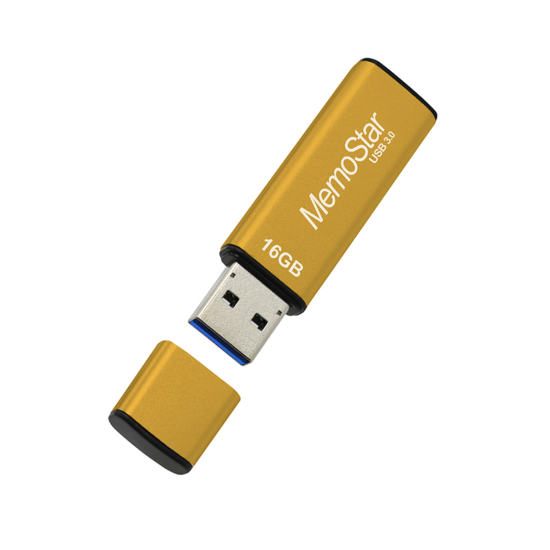 USB Flash memorija MemoStar 16GB CUBOID 3.0 zlatna