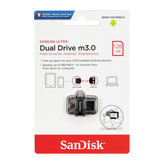 USB Flash memorija SanDisk Ultra Dual drive 128GB m3.0 Grey