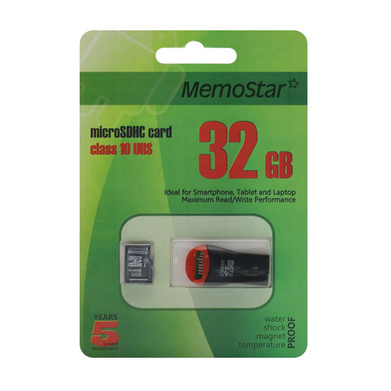 Memorijska kartica MemoStar Micro SD 32GB Class 10 UHS + USB citac