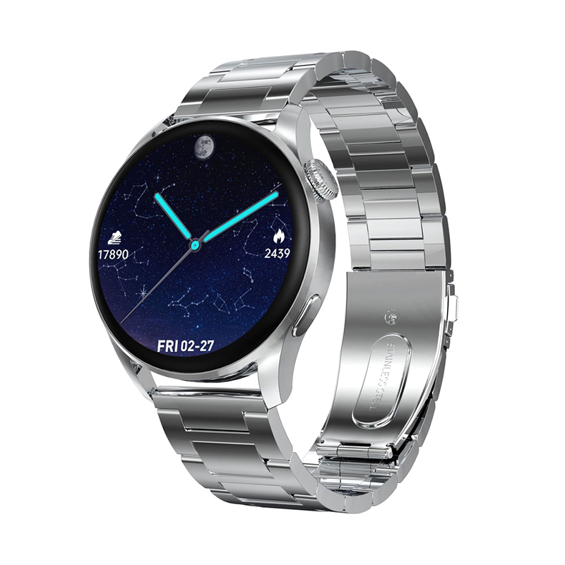 Smart Watch DT3 srebrni (metalna/silikonska narukvica)