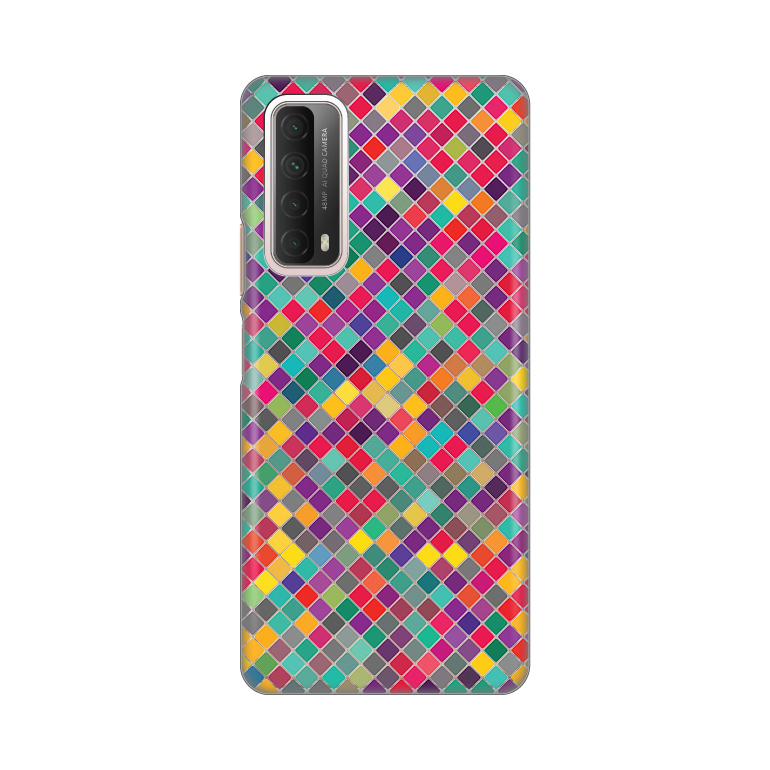 Maska(Futrola) Silikonska Print Skin za Huawei P Smart 2021 Colorful cubes