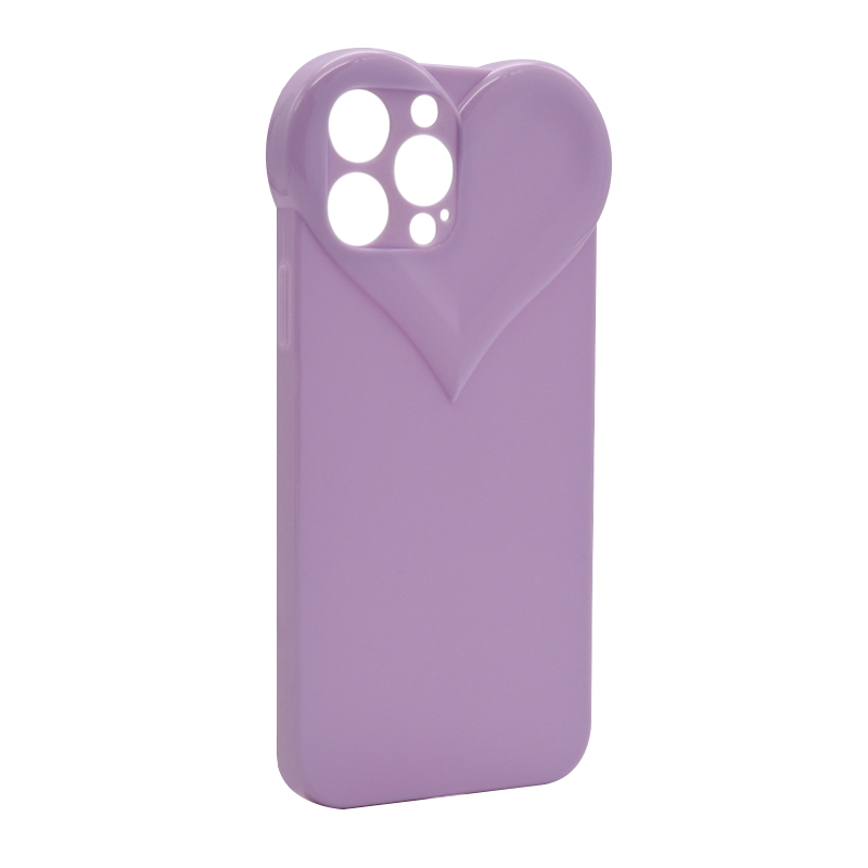 Futrola Heart Color za iPhone 12 Pro Max 6.7 ljubicasta