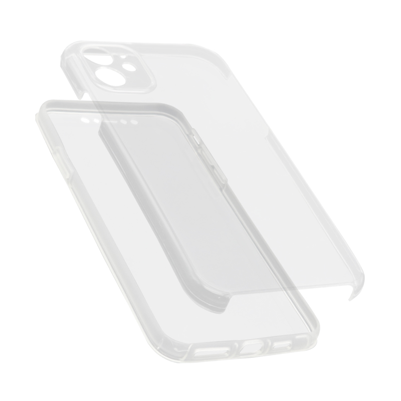 Futrola silikon Clear 360 za Iphone 12 mini (5.4) providna (bela)