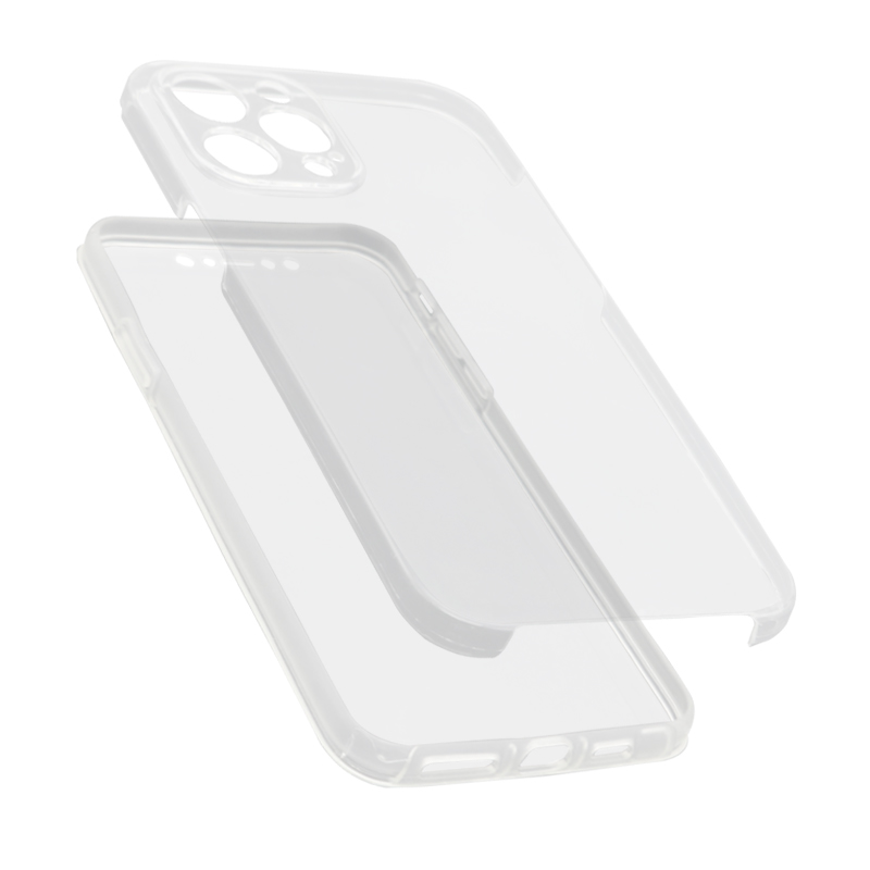 Futrola silikon Clear 360 za Iphone 12 Pro Max (6.7) providna (bela)