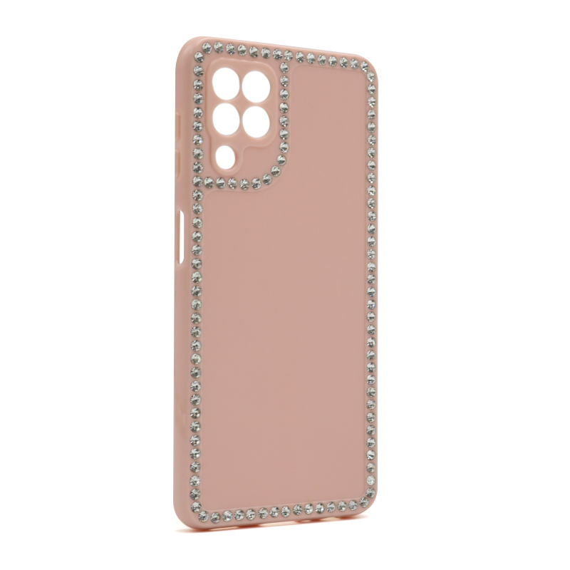 Futrola Diamond Frame za Samsung A125F Galaxy A12 roze