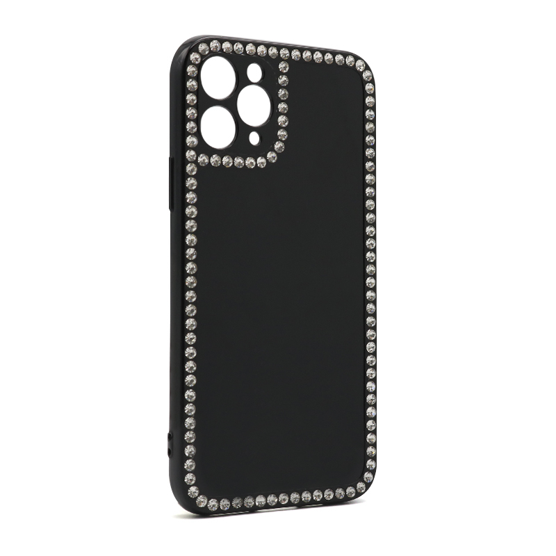 Futrola Diamond Frame za Iphone 12 Pro Max (6.7) crna