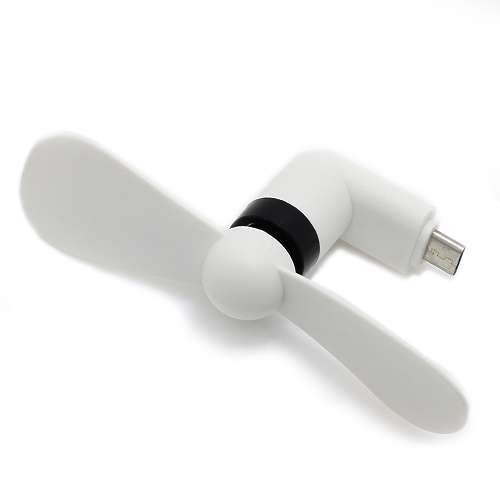 Ventilator za telefon microUSB beli