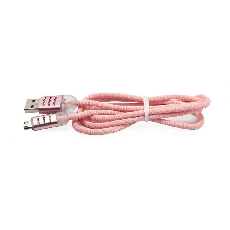 Data kabl Lux micro USB pink 1m - Mob-Shop