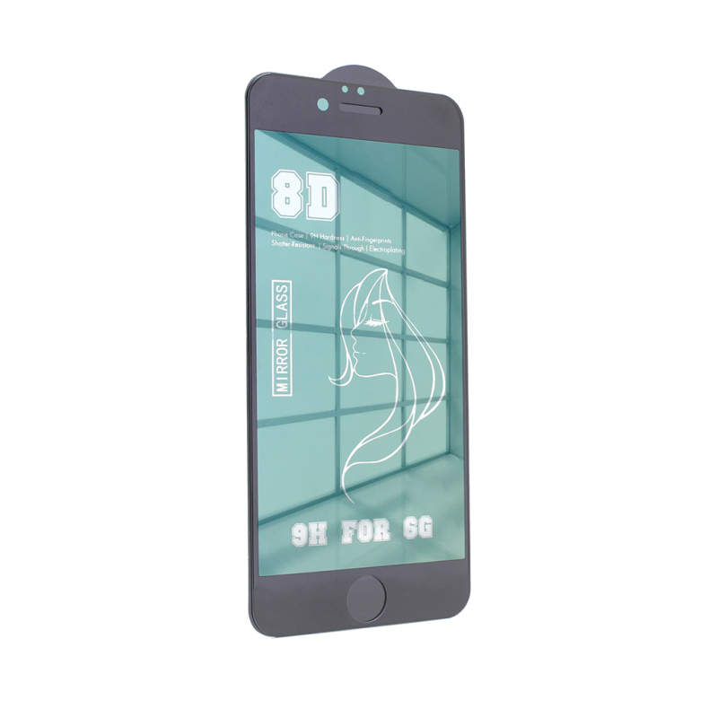 Tempered glass Mirror 8D 9H iPhone 6/6S zelena