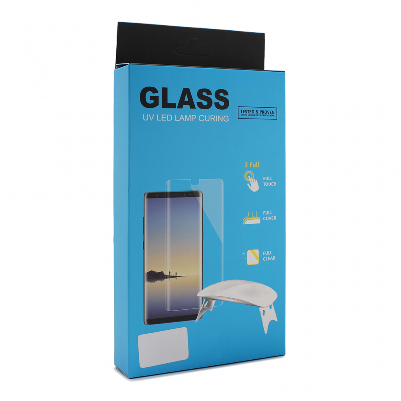 Tempered glass UV Plus Glue Full Cover + Lampa za Samsung G955 S8 Plus