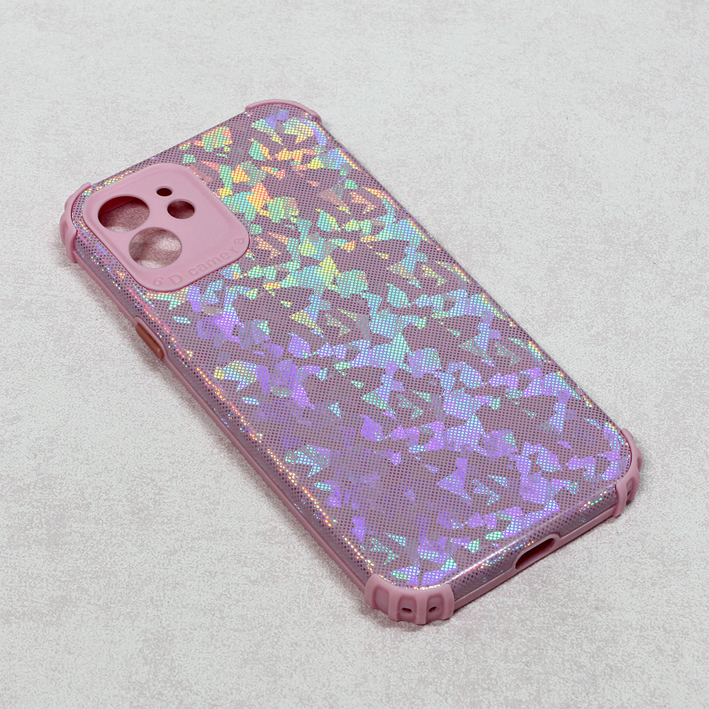 Maska(futrola) 6D Crystal za iPhone 12 6.1 roze