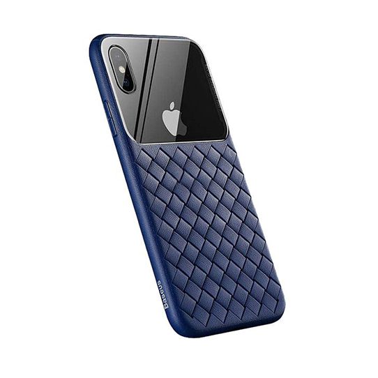 Maska(futrola) Baseus Glass Weaving za iPhone XS Max plava