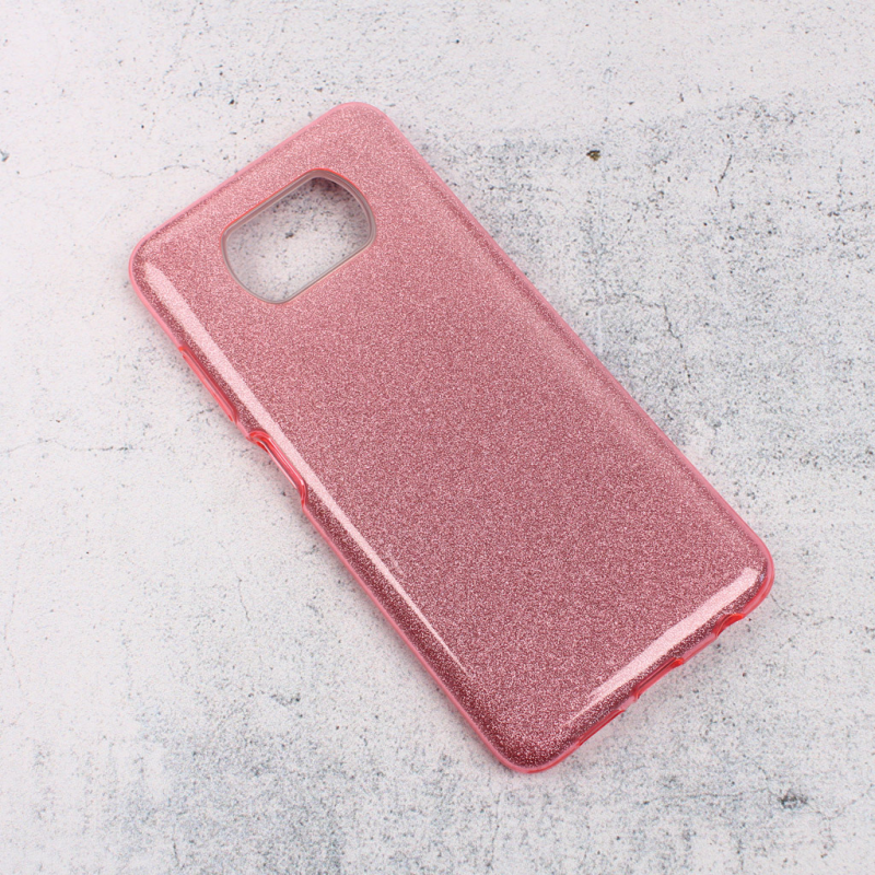 Maska(futrola) Crystal Dust za Xiaomi Poco X3 NFC roze