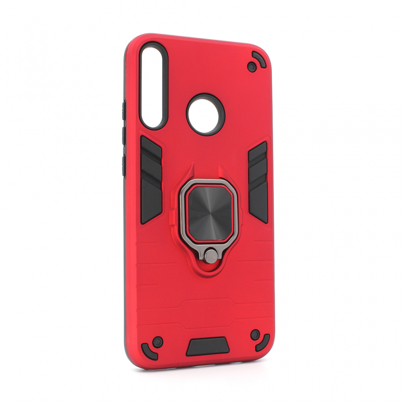 Maska(futrola) Cube Ring za Huawei P40 Lite E crvena