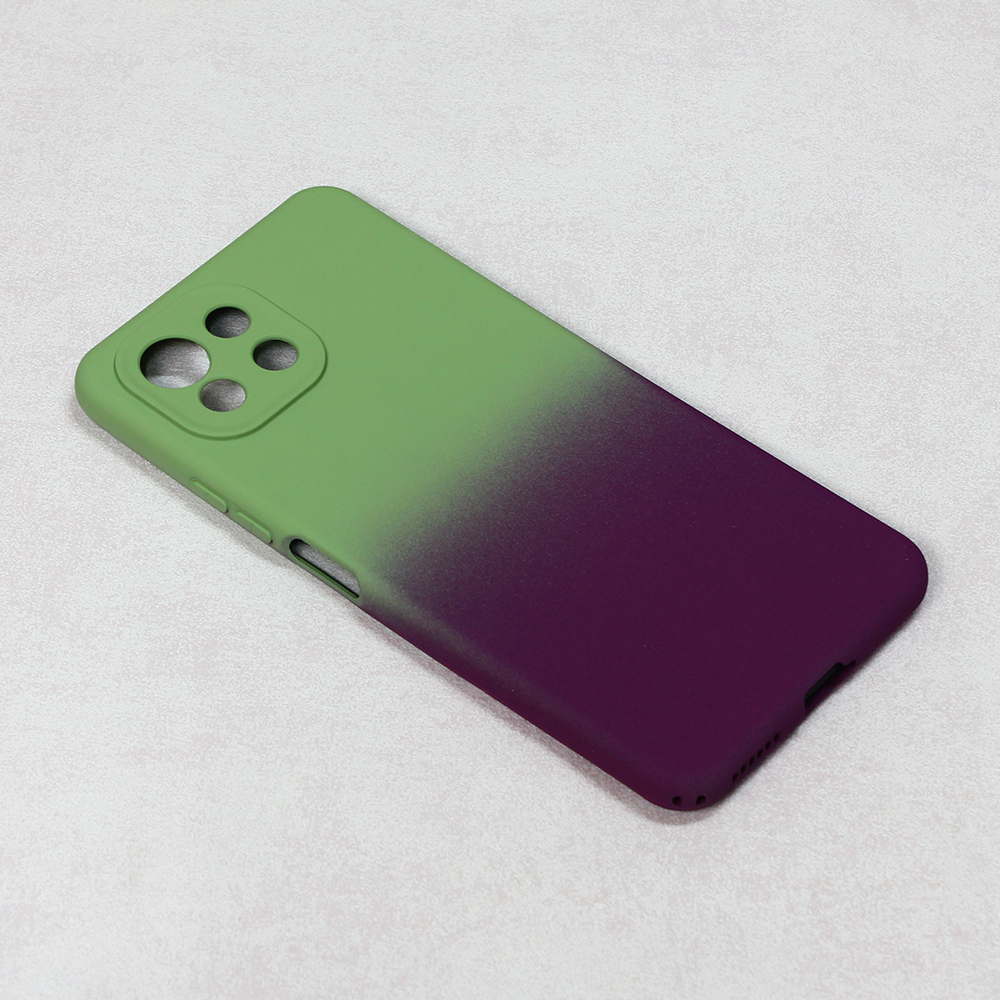 Maska(futrola) Double Color za Xiaomi Mi 11 Lite zeleno-ljubicasta