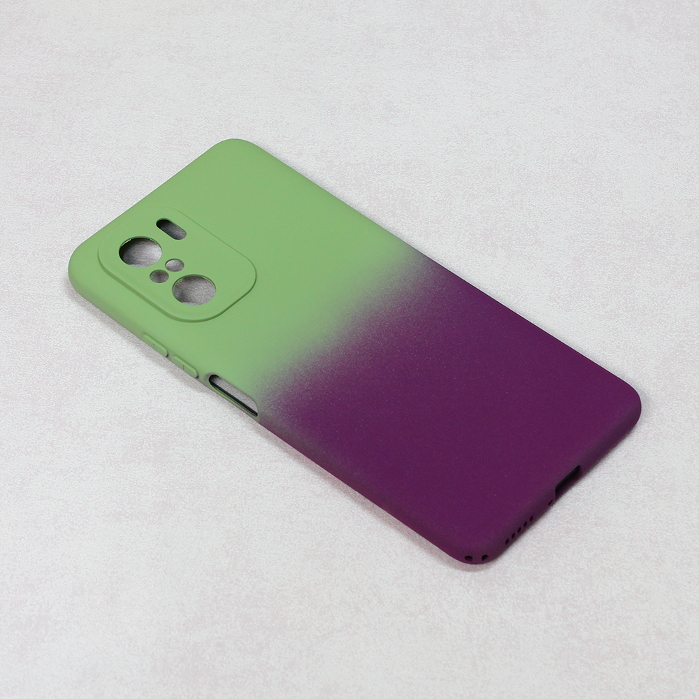 Maska(futrola) Double Color za Xiaomi Poco F3/Mi 11i zeleno-ljubicasta