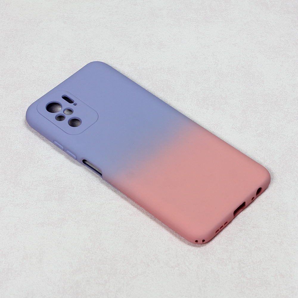 Maska(futrola) Double Color za Xiaomi Redmi Note 10 4G/Note 10s ljubicasto-roze