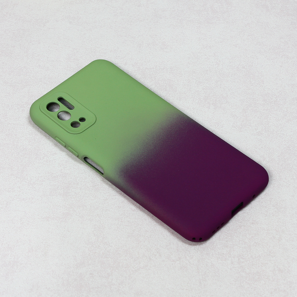 Maska(futrola) Double Color za Xiaomi Redmi Note 10 5G zeleno-ljubicasta