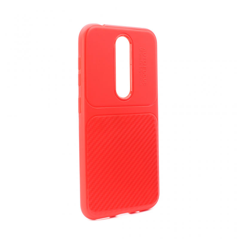 Maska(futrola) Elegant Carbon za Nokia 4.2 crvena