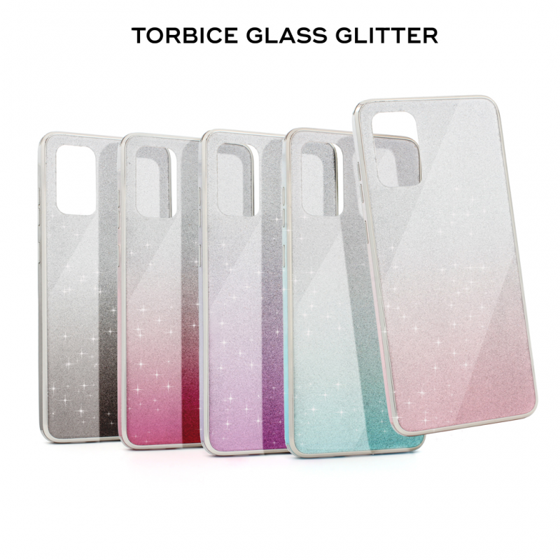 Maska(futrola) Glass Glitter za Samsung G980F Galaxy S20 plava