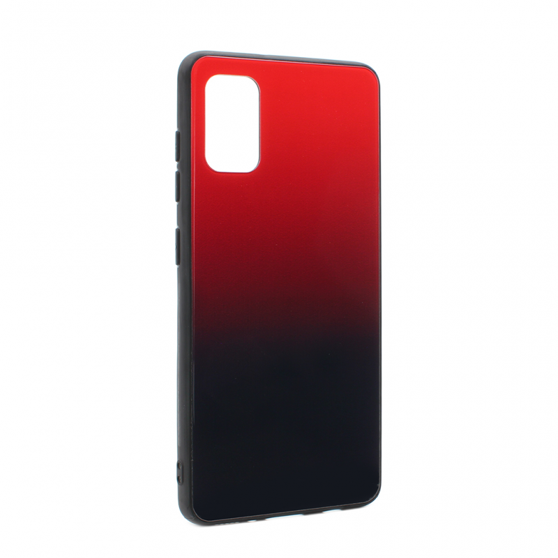 Maska(futrola) Glass Mirror za Samsung A415F Galaxy A41 crvena