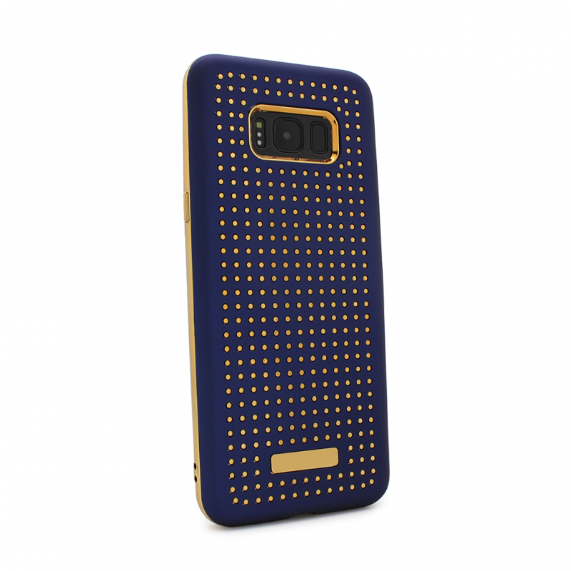 Maska(futrola) Hot Dots za Samsung G955 S8 Plus tamno plava