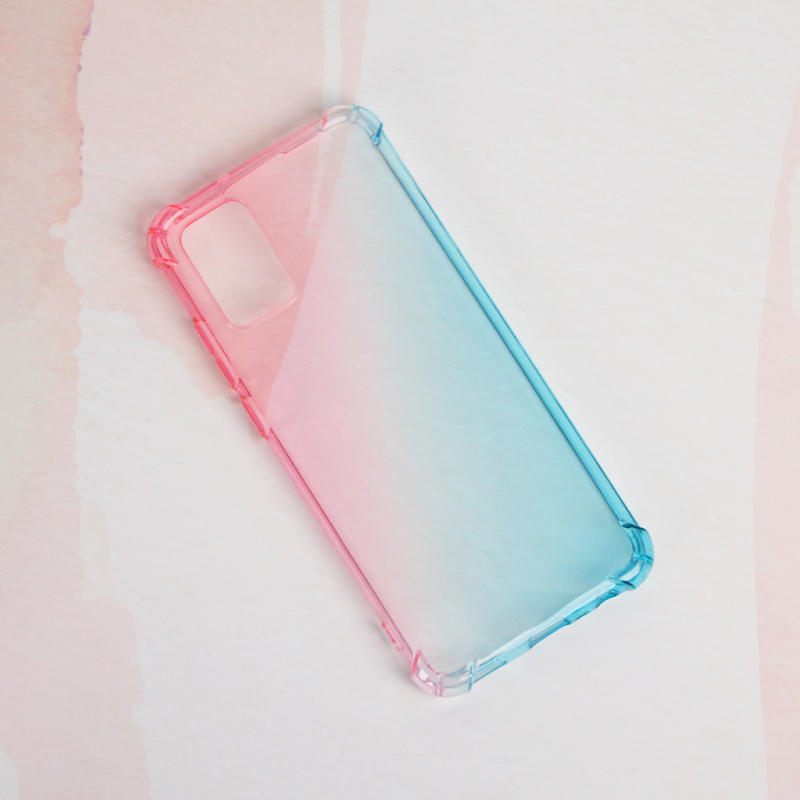 Maska(futrola) Ice Cube Color za Samsung A025G Galaxy A02s (EU) plavo roze
