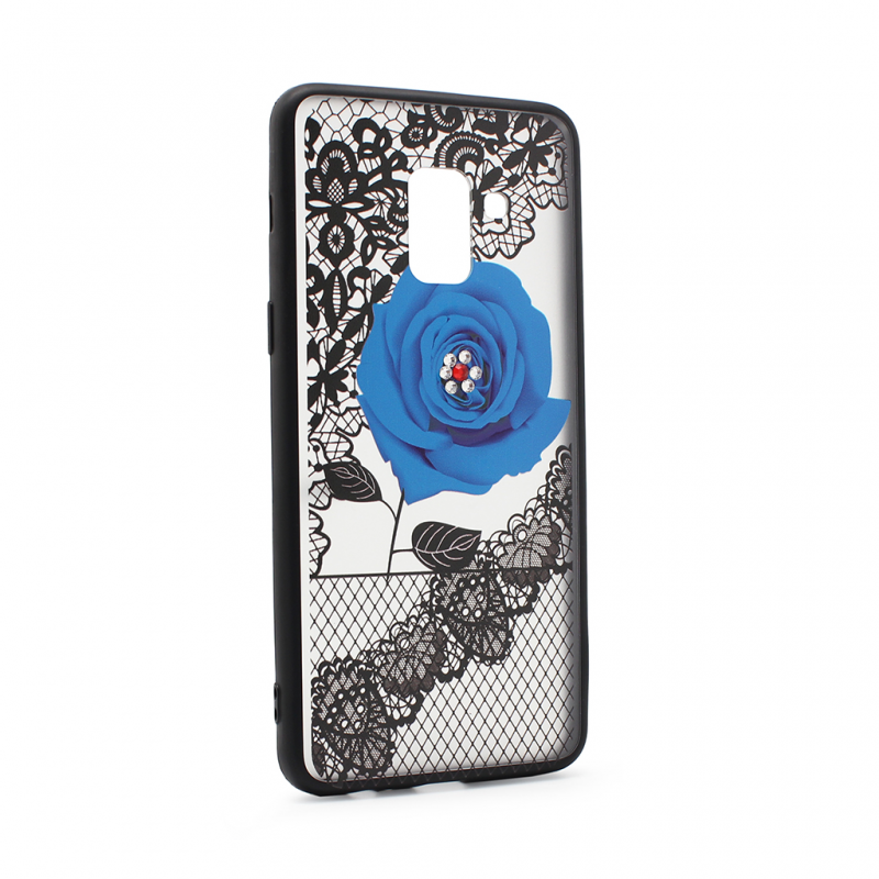 Maska(futrola) Lace Flower za Samsung A530F Galaxy A8 2018 plava