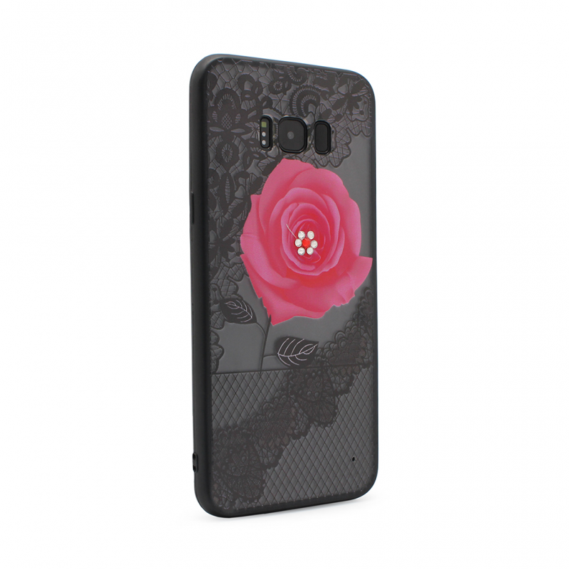 Maska(futrola) Lace Flower za Samsung G955 S8 Plus pink