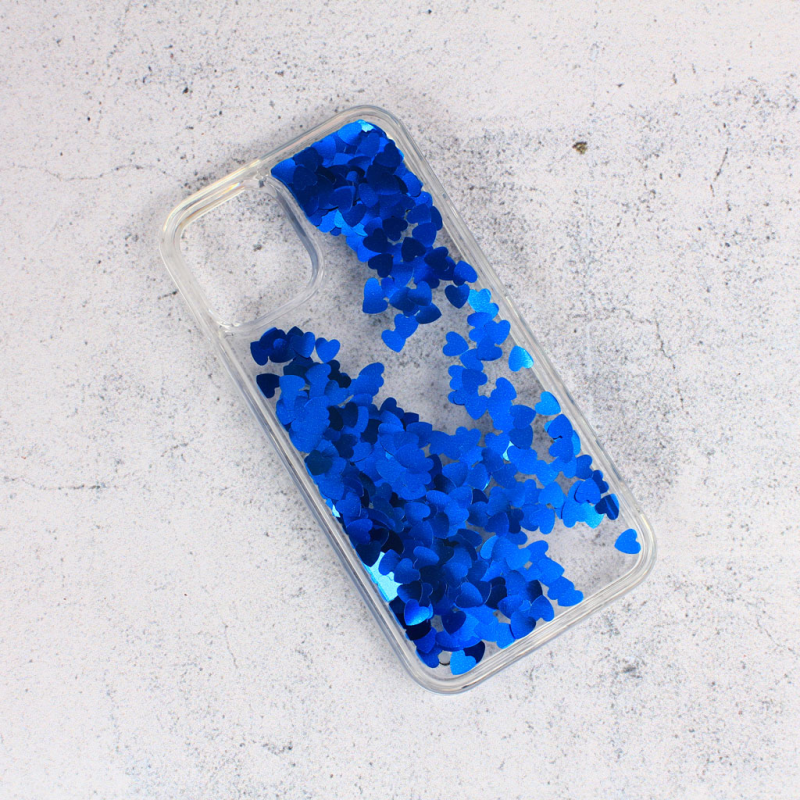 Maska(futrola) Liquid Heart za iPhone 12 Mini 5.4 plava