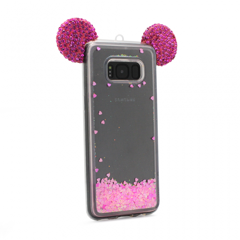 Maska(futrola) Shimmer Mouse fluid za Samsung G955 S8 plus pink