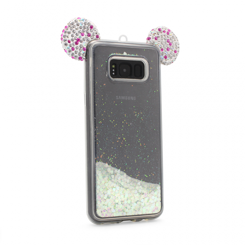 Maska(futrola) Shimmer Mouse fluid za Samsung G955 S8 plus roze