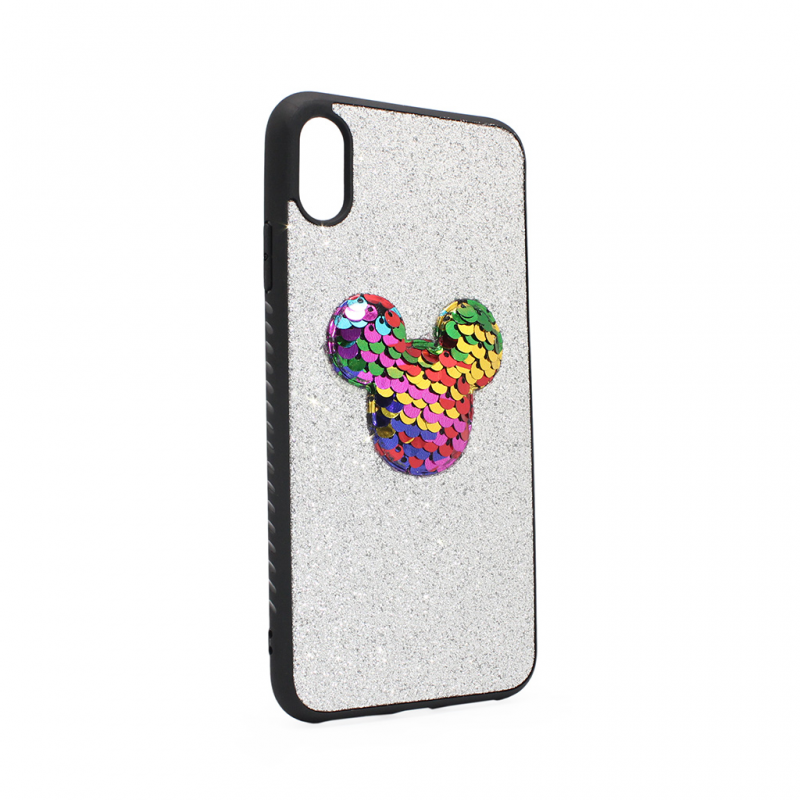 Maska(futrola) Shiny mouse za iPhone XS Max srebrna type 3