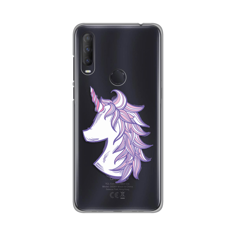 Maska(futrola) Silikonska Print Skin za Alcatel 1S 2020/5028D/A1 Alpha 20 Purple Unicorn