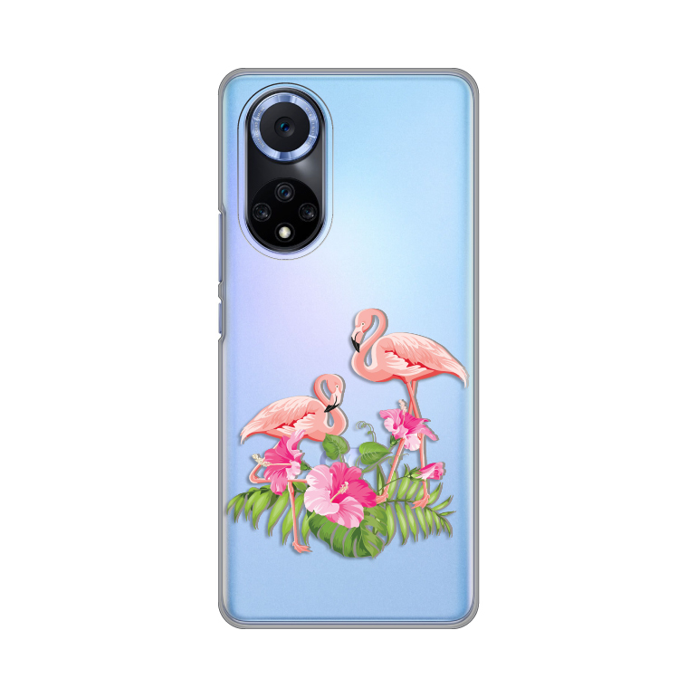 Maska(futrola) Silikonska Print Skin za Huawei Honor 50/Nova 9 Flamingo