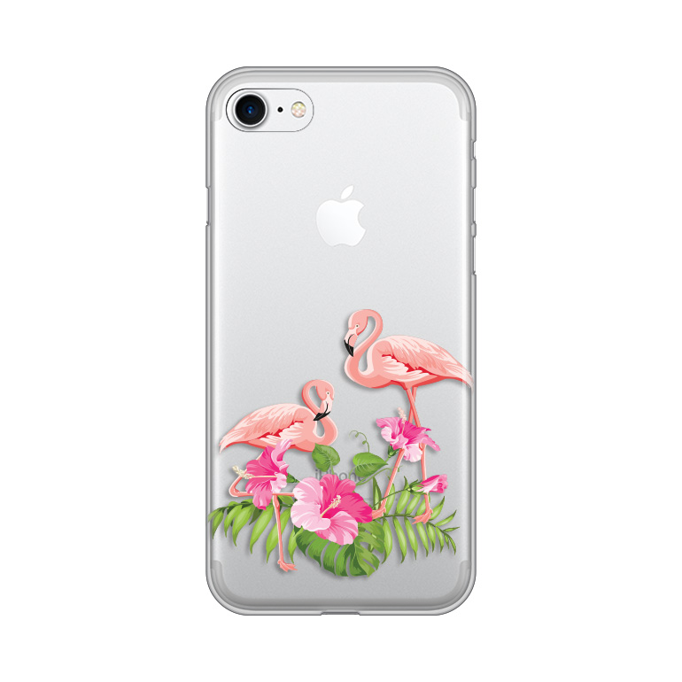 Maska(futrola) Silikonska Print Skin za iPhone 7/8/SE 2020 Flamingo