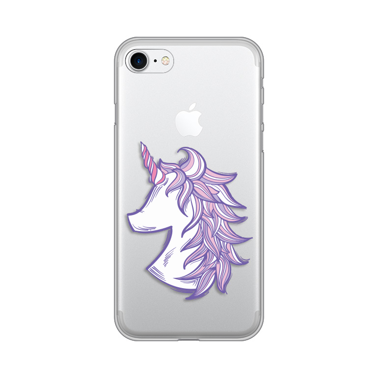 Maska(futrola) Silikonska Print Skin za iPhone 7/8/SE 2020 Purple Unicorn