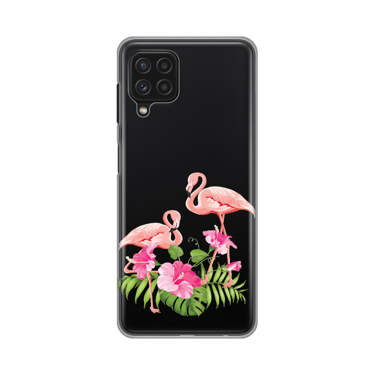 Maska(futrola) Silikonska Print Skin za Samsung A225 Galaxy A22 4G Flamingo