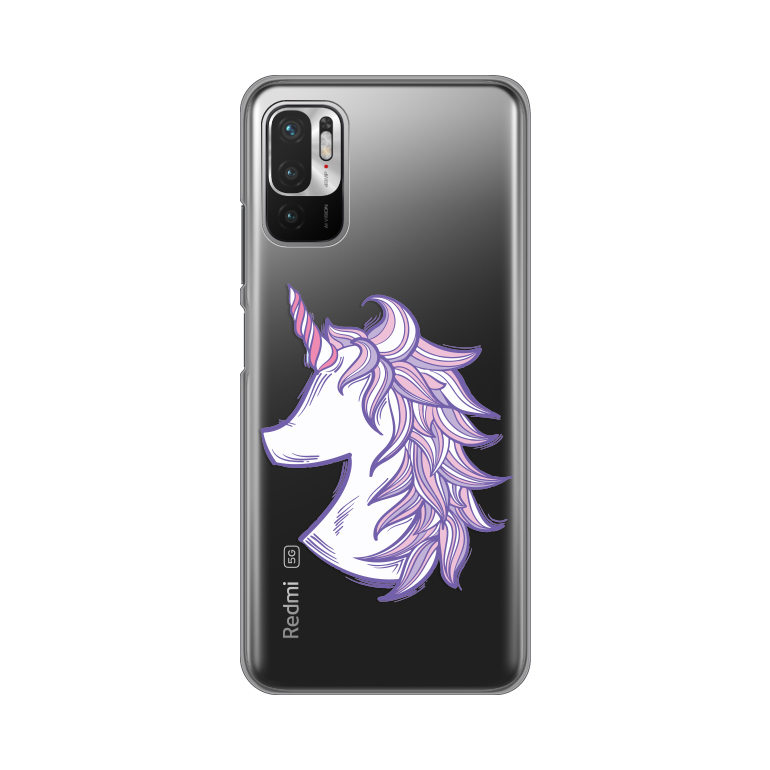 Maska(futrola) Silikonska Print Skin za Xiaomi Redmi Note 10 5G Purple Unicorn